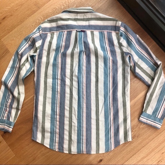 NWOT TOMMY JEANS COTTON STRIPE SHIRT - S - Picture 7 of 13